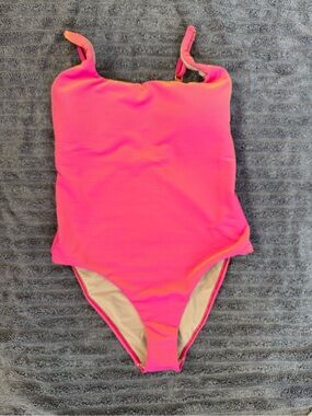 PQ Pink and Orange One Piece Swim Suit